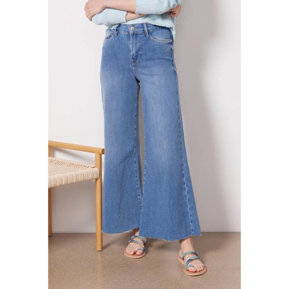 FRAME Le Palazzo Crop Jeans in Jonah - Picture 9 of 11